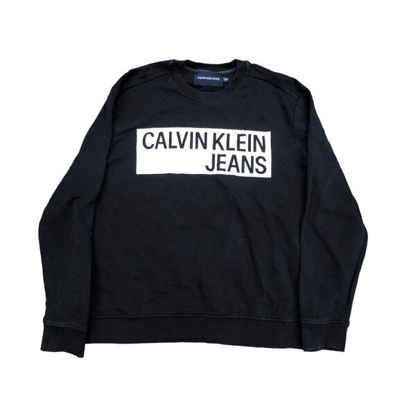 RARE Calvin Klein Jeans Sweater XXL Black - Picture 2 of 4